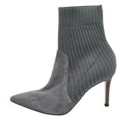 Pre-owned Fabric boots Gianvito Rossi Pre-owned , Gray , Dames