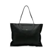 Pre-owned Leather totes Burberry Vintage , Black , Dames