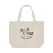 Tote Bags Maison Kitsuné , Beige , Dames