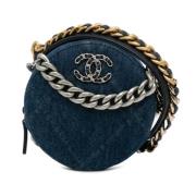 Pre-owned Denim chanel-bags Chanel Vintage , Blue , Dames