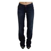 Chic Straight Leg Denim met lage taille Costume National , Blue , Dame...