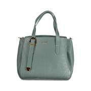 Groene Leren Handtas met Schouderriem Coccinelle , Green , Dames