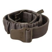 Elegante Grijze Leren Mode Riem Costume National , Gray , Dames