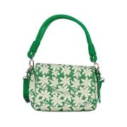 Groene Handtas met Afneembare Schouderband Desigual , Green , Dames