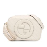 Pre-owned Leather crossbody-bags Gucci Vintage , White , Dames