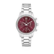 Bordeaux Sunray Zircon Horloge Sif Jakobs Jewellery , Gray , Dames