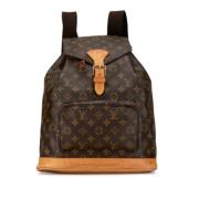 Pre-owned Canvas backpacks Louis Vuitton Vintage , Brown , Dames