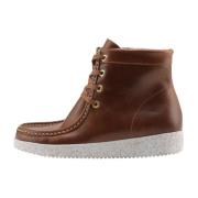 Leren Winterlaars Asta Tobacco Nature Footwear , Brown , Dames