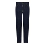 Blauwe Slim Fit Jeans Simply Washed Dsquared2 , Blue , Heren