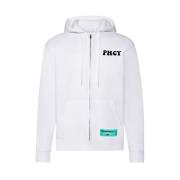 Katoenen sweatshirt met rits en capuchon Pharmacy Industry , White , D...