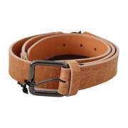 Elegante Leren Mode Riem Costume National , Brown , Dames