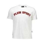 Sportieve Elegantie T-Shirt in Wit Plein Sport , White , Heren