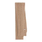 Kabel Gebreide Wol Sjaal IVY OAK , Beige , Dames