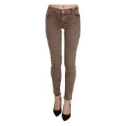 Bruine Slim Fit Skinny Jeans Cycle , Brown , Dames