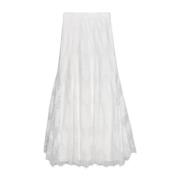 Kanten Flared Bruid Maxi Rok IVY OAK , White , Dames