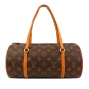 Pre-owned Canvas handbags Louis Vuitton Vintage , Brown , Dames