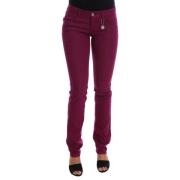 Elegante Paarse Super Slim Jeans Costume National , Purple , Dames