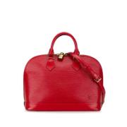 Pre-owned Leather louis-vuitton-bags Louis Vuitton Vintage , Red , Dam...