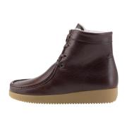 Leren laars met lamsvachtvoering Nature Footwear , Brown , Dames