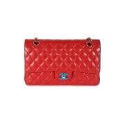 Pre-owned Leather crossbody-bags Chanel Vintage , Red , Dames