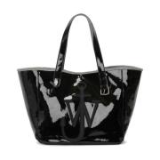 Zwarte Denim Tote Tas JW Anderson , Black , Dames