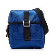 Pre-owned Nylon crossbody-bags Gucci Vintage , Blue , Dames