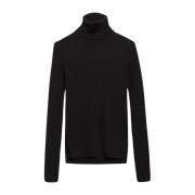 Zachte Turtle Neck Gebreide Trui IVY OAK , Black , Dames