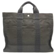 Pre-owned Canvas totes Hermès Vintage , Gray , Dames