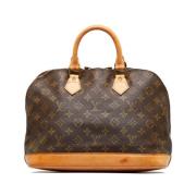 Pre-owned Canvas handbags Louis Vuitton Vintage , Brown , Dames