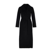 Zwarte wollen wikkeljas Poldo stijl Max Mara , Black , Dames