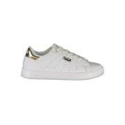 Luxe Veterschoenen met Gouden Accenten Fila , White , Dames