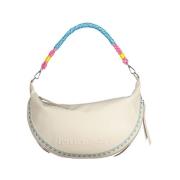 Chique Wit Geborduurde Uitbreidbare Handtas Desigual , White , Dames