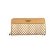 Chique Bruine Portemonnee met Logo Guess , Brown , Dames