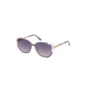 Chique Vierkante Frame Zonnebril Guess , Gray , Unisex