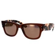 Mega Wayfarer Zonnebril Bruin Transparant Ray-Ban , Brown , Unisex