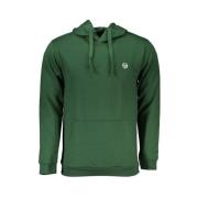 Groene hoodie met logo borduurwerk Sergio Tacchini , Green , Heren