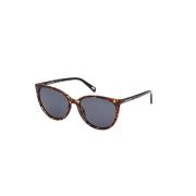 Gepolariseerde zonnebril Havana frame grijze lens Skechers , Brown , D...