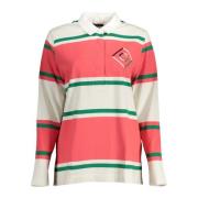 Elegante Roze Polo met Lange Mouwen Gant , Multicolor , Heren