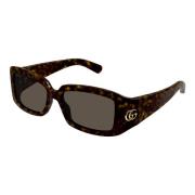 Stijlvolle zonnebril in Havana/Bruin Gucci , Brown , Dames