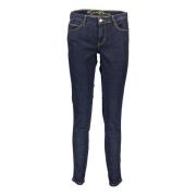 Blauwe Skinny Jeans van Katoen met Logo Guess , Blue , Dames