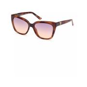 Zonnebril met Vierkant Frame en Contrasterende Kleuren Guess , Brown ,...