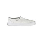 Witte polyester sportschoenen met elastiek, contrastdetails, logo Vans...