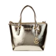 Metallic XS Carryall Top Zip Tote Michael Kors , Yellow , Dames