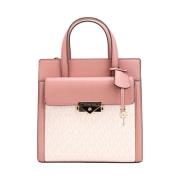 Cece Small Pink PVC Flap Tote Michael Kors , Multicolor , Dames