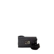 Zwarte Katoenen Crossbody Tas Dolce & Gabbana , Black , Heren