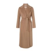 Kameelwollen Jas Max Mara , Brown , Dames