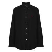 Poplin Button-Down Overhemd Ralph Lauren , Black , Heren