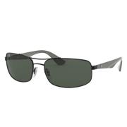 Rechthoekige Unisex Zonnebril Rb3527 Stijl Ray-Ban , Black , Unisex