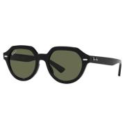 Groene Gepolariseerde Vierkante Zonnebril Gina Ray-Ban , Black , Unise...