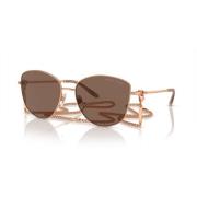 Rose Gold/Brown Zonnebril THE Vivienne Ralph Lauren , Brown , Dames